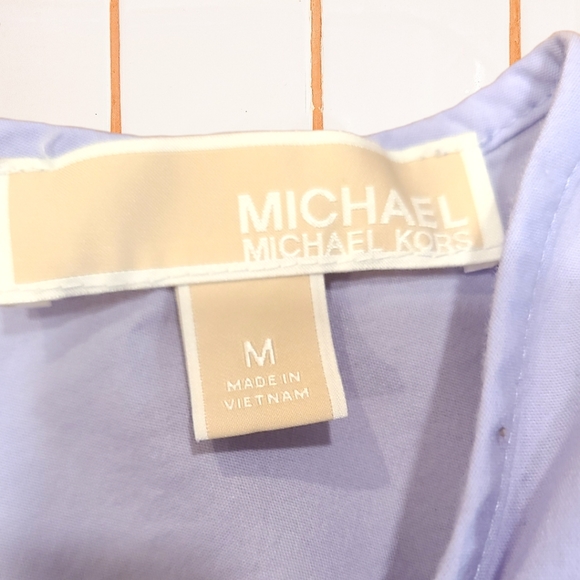Michael by Michael Kors Cotton Blend Ruffle Top Size Medium - Picture 3 of 5